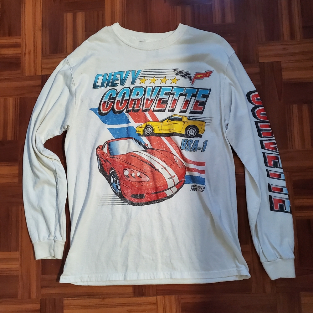 Hybrid Apparel Men's Long Sleeve Corvette Shirt - White